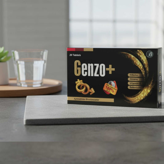 Pure Vante Genzo+ male supplement for stamina, energy, and hormone balance.