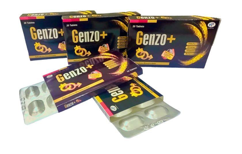 Genzo+ Testosterone Booster for Men with Tribulus Terrestris, Ginseng & Vitamin E – Herbal Energy & Stamina Supplement – Purevante Pakistan