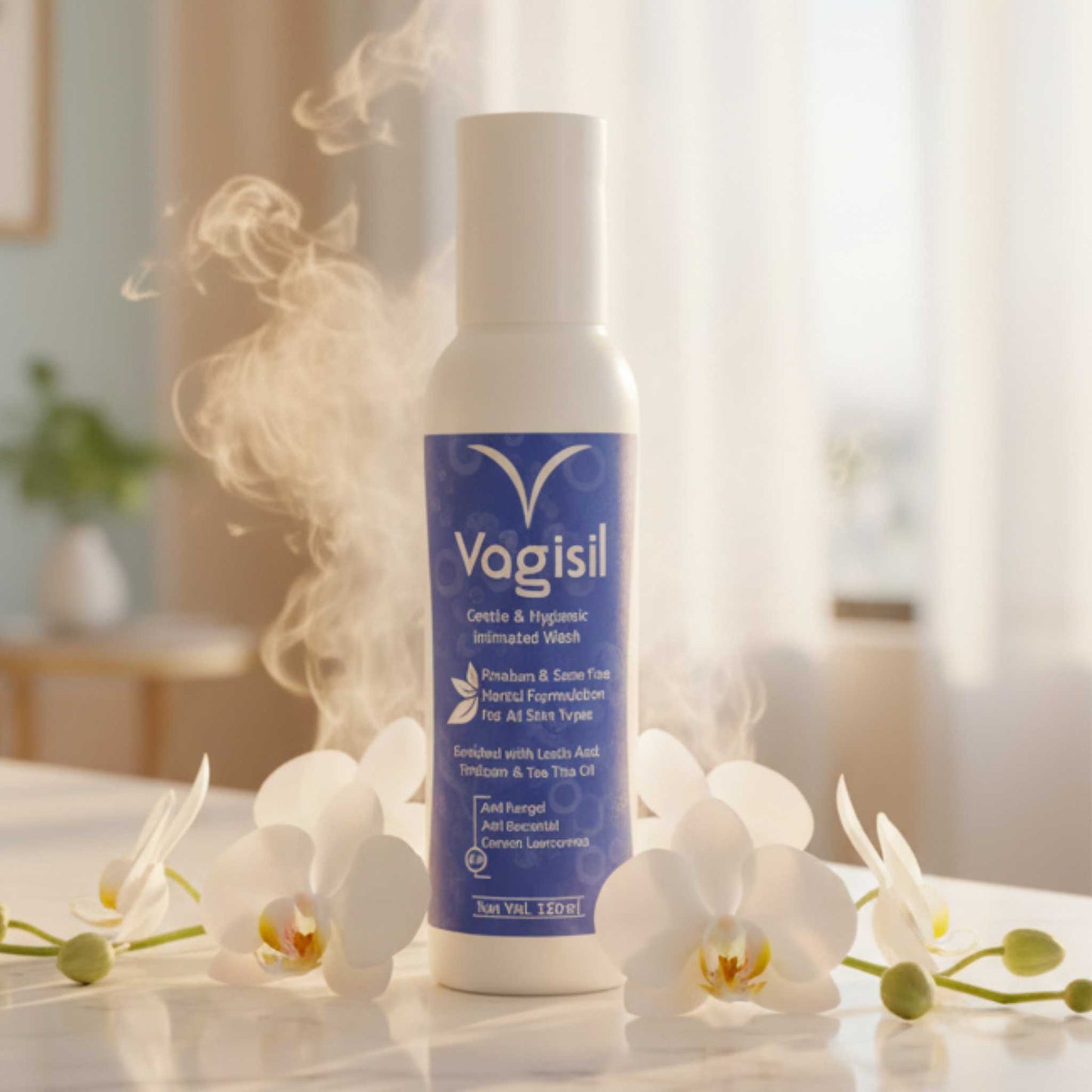 Aloe Vera infused Vagisil Intimate Wash for natural feminine care.