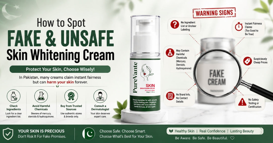 How to Spot a Fake or Unsafe Skin Whitening Cream in Pakistan