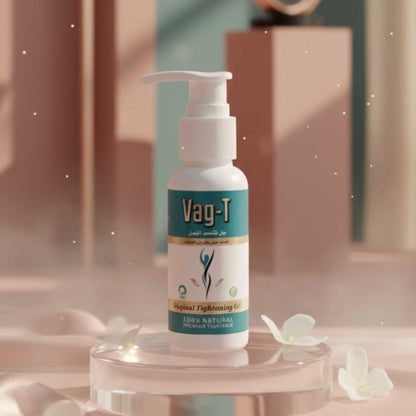 Royal purple cinematic scene showing Vag-T Gel and box in modern luxury composition.