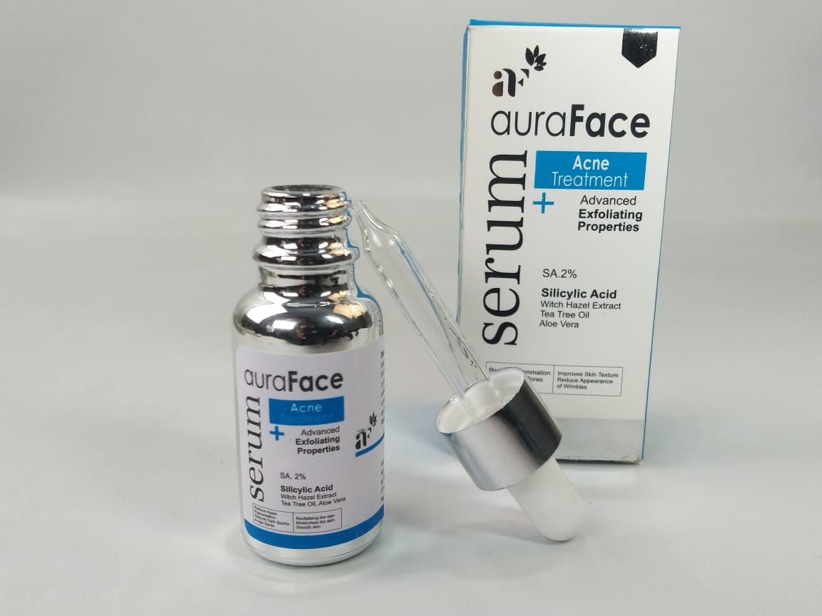 Aura Acne Face Serum with Niacinamide & Salicylic Acid – Lightweight Acne Treatment for Oily Skin – Purevante Pakistan