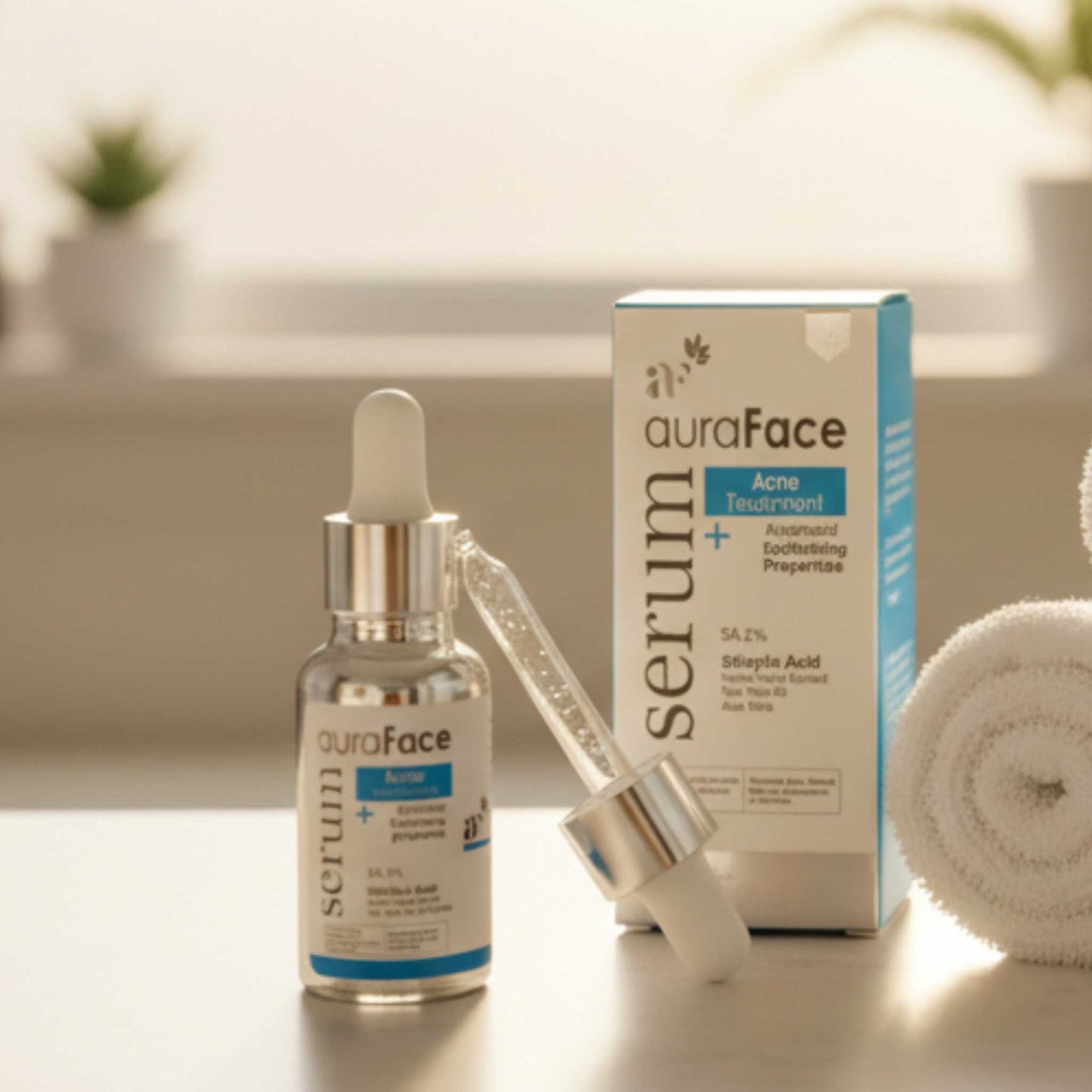 Anti-acne Silicylic Serum that exfoliates and reduces oil for clearer smooth skin.