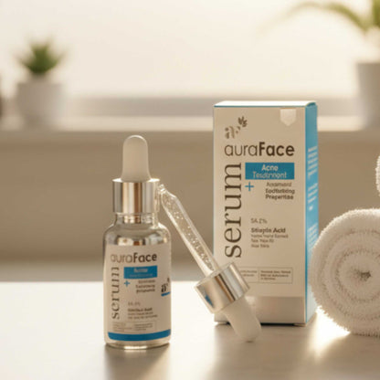 Anti-acne Silicylic Serum that exfoliates and reduces oil for clearer smooth skin.