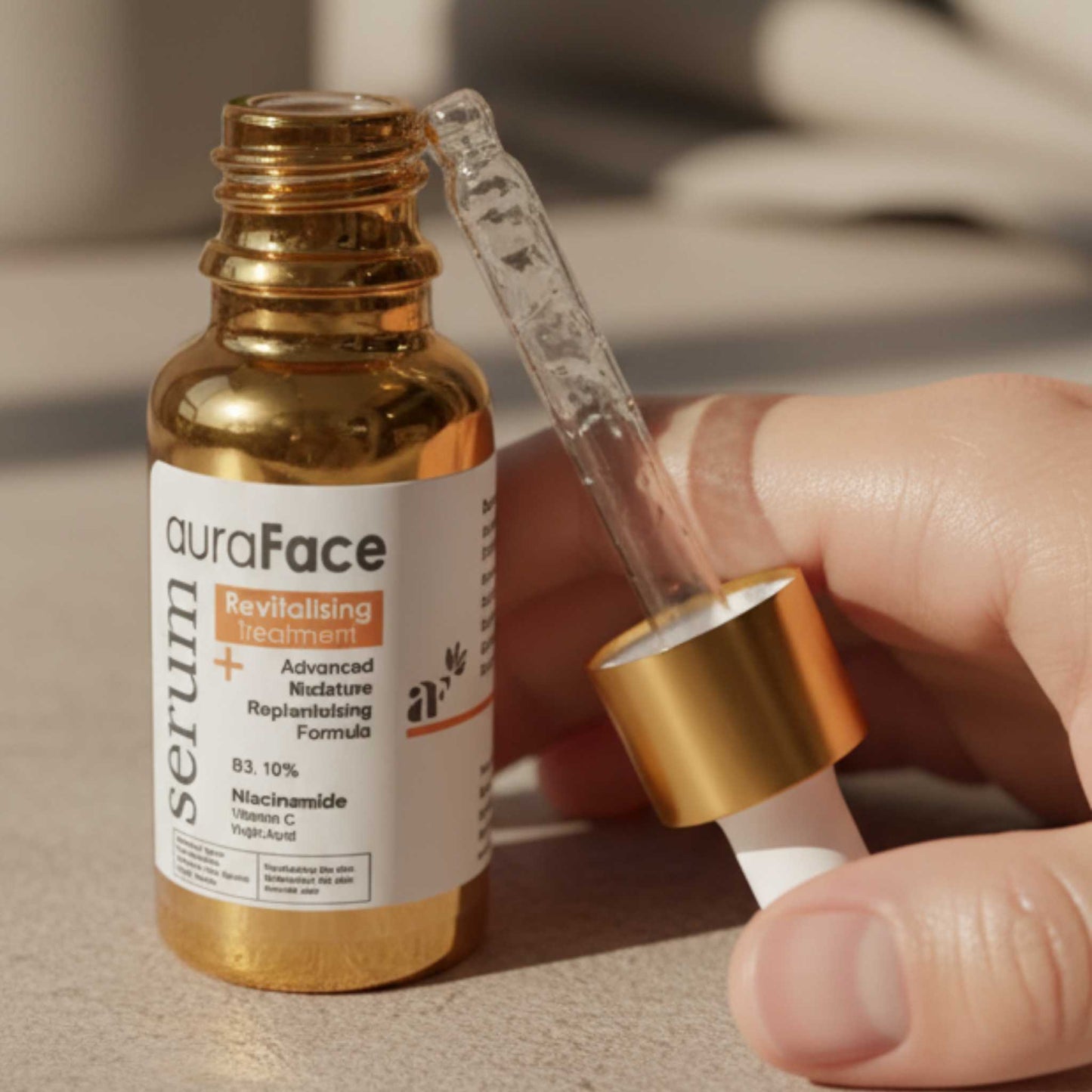 Niacinamide Serum minimizes pores and fades acne marks for clearer complexion.