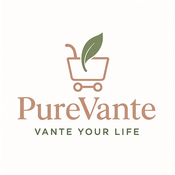 Pure Vante official logo luxury organic beauty and wellness brand