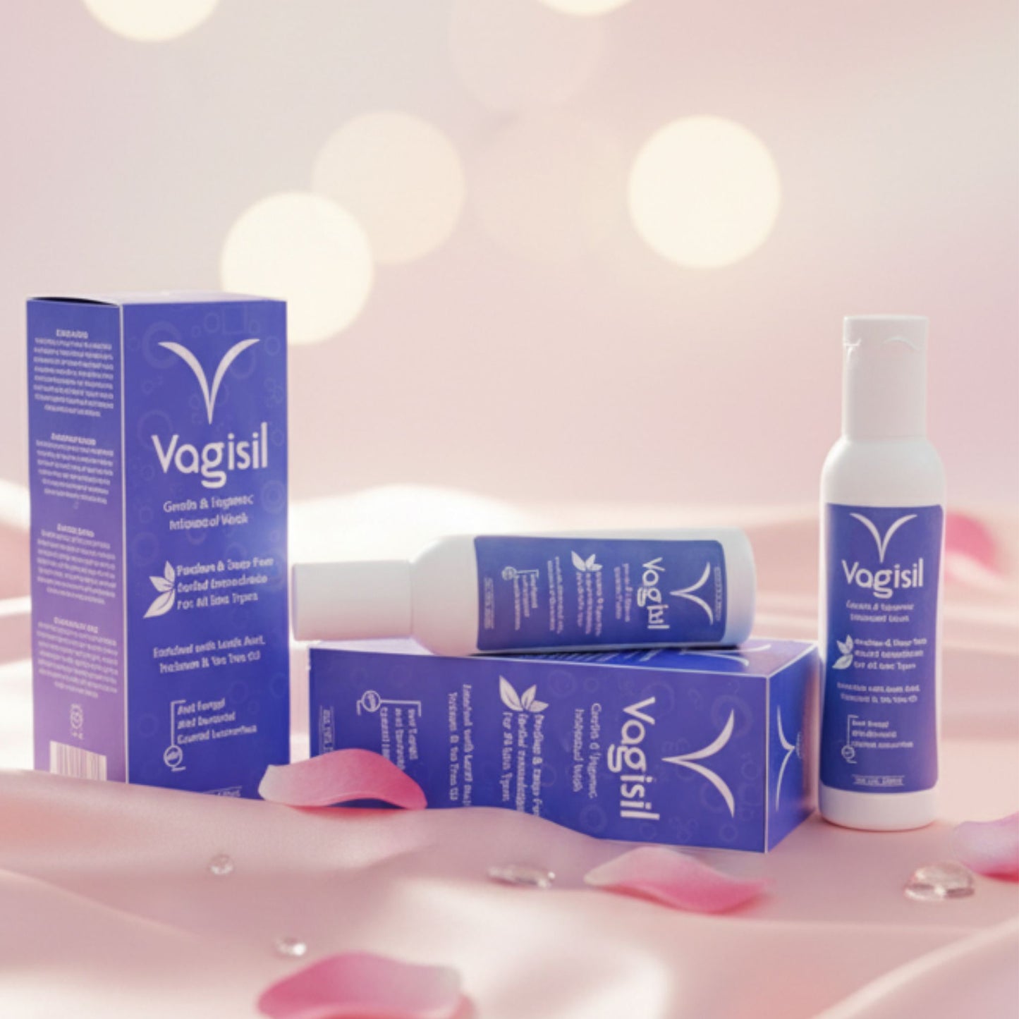 Pure Vante Vagisil Intimate Wash for daily feminine hygiene and pH balance.
