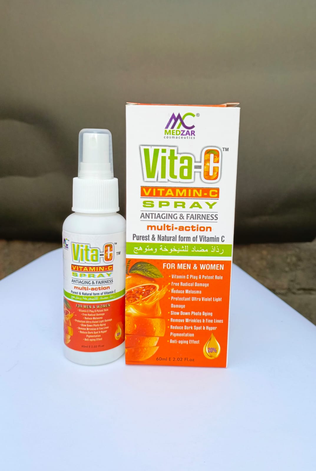 Vitamin C Face Mist for Glowing Skin – Hydrating Brightening Spray with Aloe Vera & Hyaluronic Acid by Purevante Pakistan