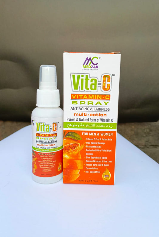 Vitamin C Face Mist for Glowing Skin – Hydrating Brightening Spray with Aloe Vera & Hyaluronic Acid by Purevante Pakistan