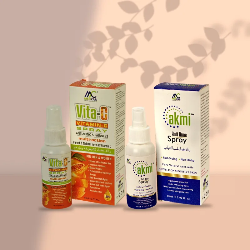 Acne and Radiance Duo - akmi Anti Acne Spray and Vita-C Spray combo